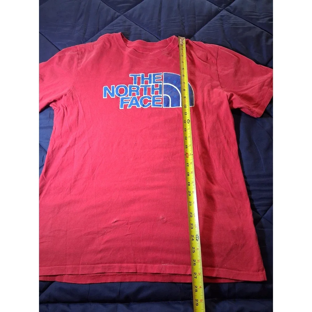 The North Face Mens Red Americana Logo Graphic T-Shirt‎ Short Sleeve Large